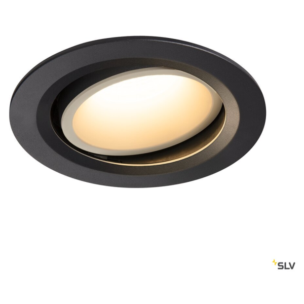 Numinos, encastré de plafond intérieur, 20°, noir/blanc, led, 3000k, orientable