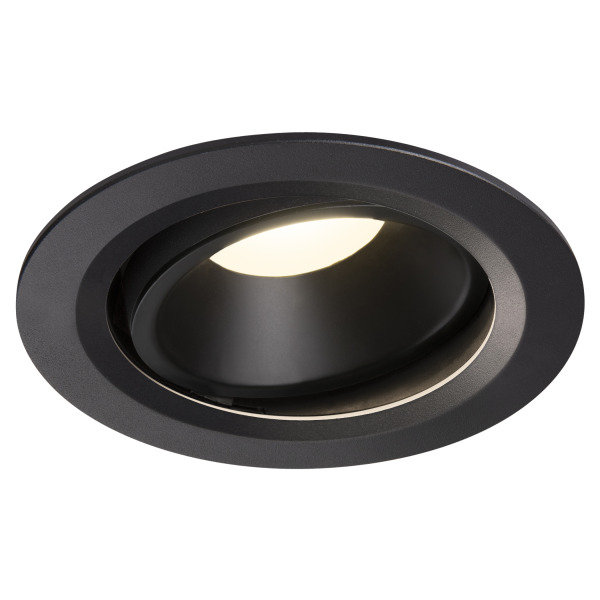 Numinos, encastré de plafond intérieur, 55°, noir, led, 4000k, orientable