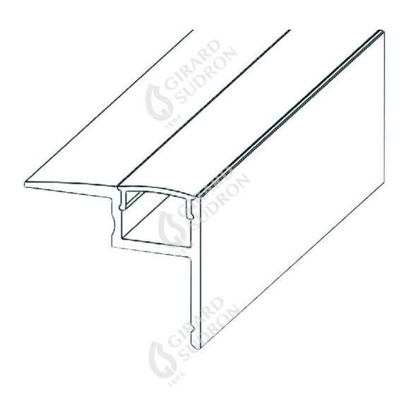 Girard sudron profilé aluminium spécial plafond 36.2x31.1 dépoli