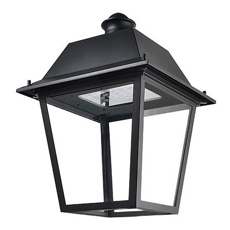 Girard sudron classic - eclairage public led ip65 425x425x595 40w 3000k 3252lm 85-135° noir