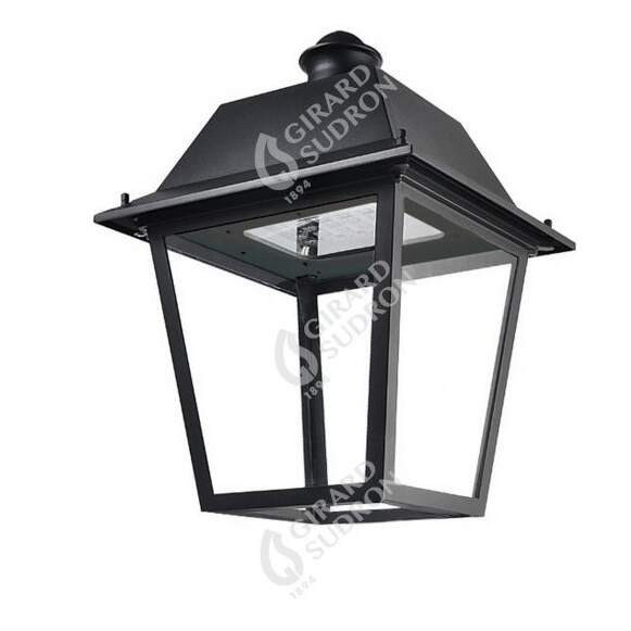 Girard sudron classic - eclairage public led ip65 425x425x595 40w 3000k 3252lm 85-135° noir