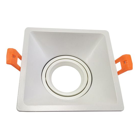 Girard sudron encastr. 105*105mm cut.95*95mm blanc pour module downlight à visser 10w