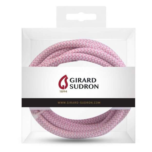 Girard sudron cable rond chiné rose