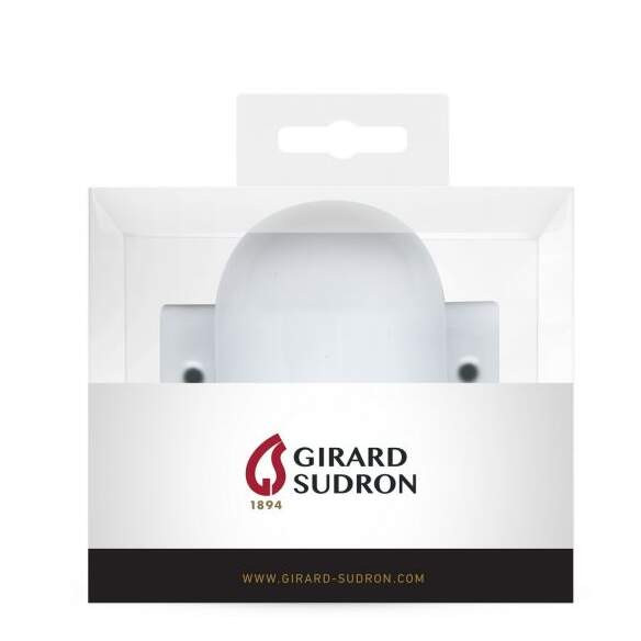 Girard sudron applique porcelaine e27 conique blanc