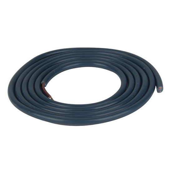 Girard sudron câble pvc rond 2 x 0.75mm² l.2m bleu de prusse