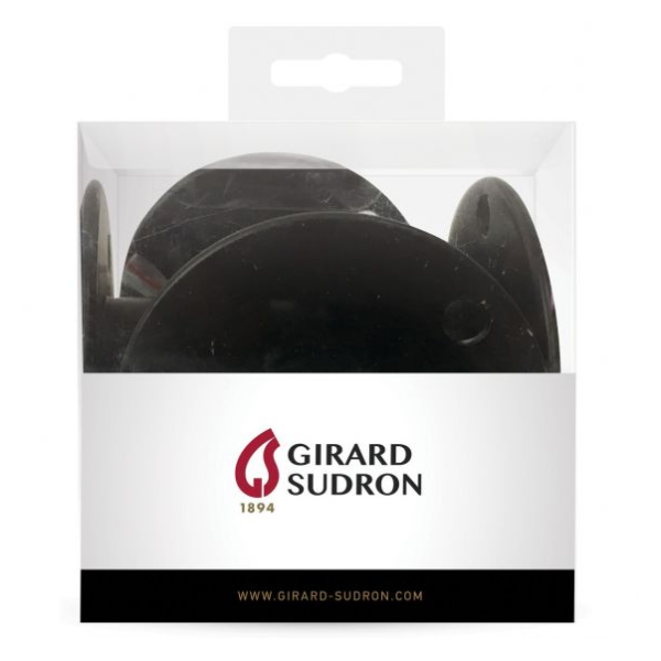 Girard sudron crochet métal base ø45mm noir x5