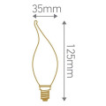 Girard sudron candle cv4 led filament 4w e14 2700k 280lm dim. amb.