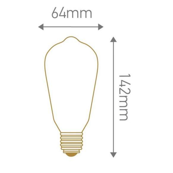 Girard sudron edison led filament 4w e27 2300k 350lm dim. cl.