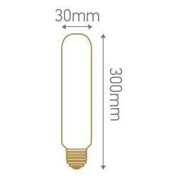 Girard sudron big giant tube led filament t30 - v1  : larry  suggest  t30 x300mm 4w dim sprial filament