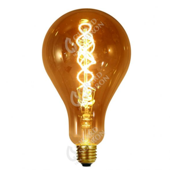 Girard sudron ampoule géante filament led twisted 200mm 4w e27 2000k 200lm dim. smoky