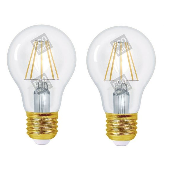 Girard sudron ecowatts - standard a60 filament led (2 pcs) 8w e27 2700k 980lm cl.