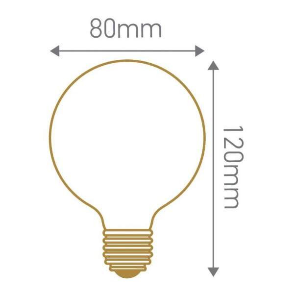 Girard sudron ampoule filament flamme coup de vent incandescente 40w e14 2700k 