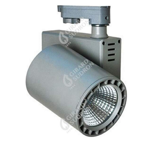 Girard sudron jacinto - projecteur sur rail led Ø99 x 148 35w 4000k 3150lm 36° gris