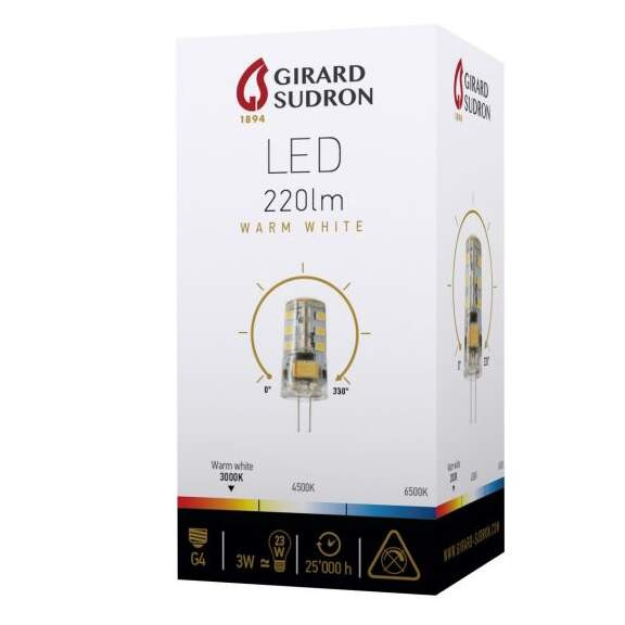 Girard sudron specific led g4 silicone 3w 3000k 220lm