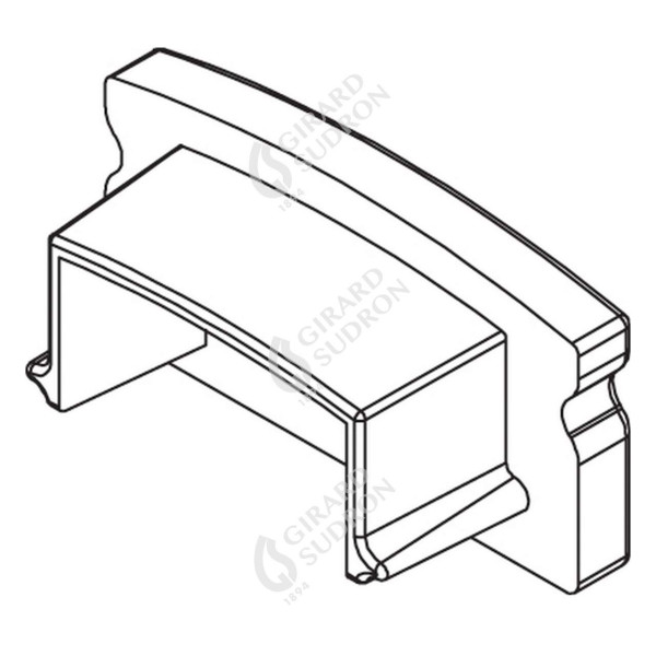 Girard sudron embouts pour profile aluminium 17.2x8