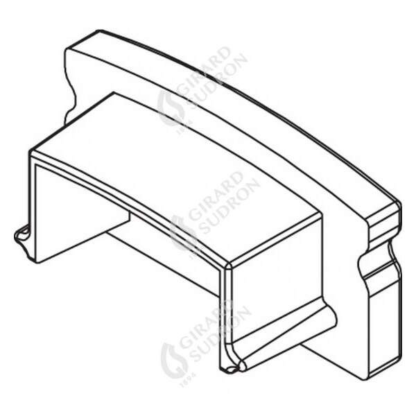 Girard sudron embouts pour profile aluminium 17.2x8