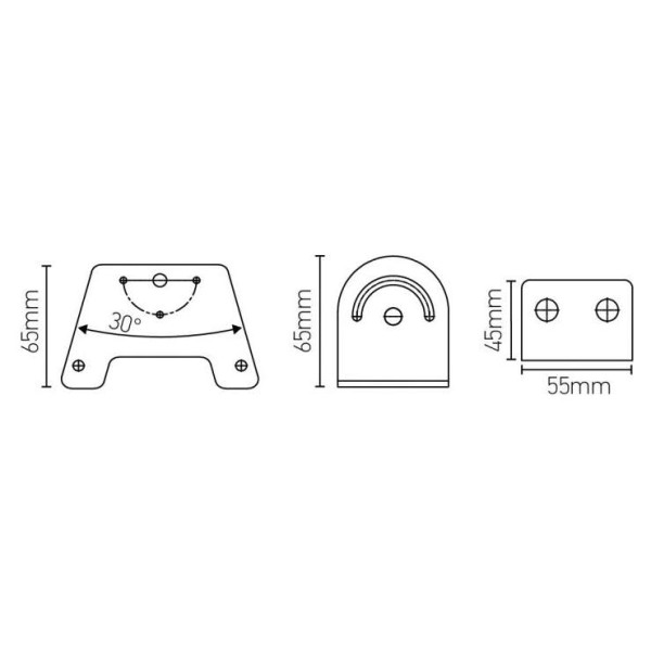 Mayall  support rotatif ±50% pour chemins lumineux jusqu' 150w