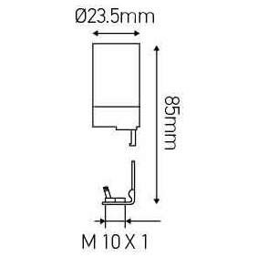 Girard sudron support e14 f.becs h.85 d.23.5