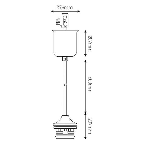 Girard sudron monture blanche douille e.27 av bague