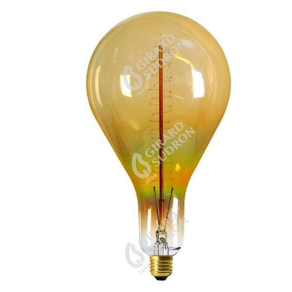 Girard sudron geant bulb ambre filament spirale 24w e27 Ø 162mm h. 314mm