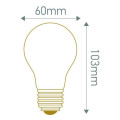 Girard sudron standard a60 led filament 4w e27 2700k 380lm dim. mat.