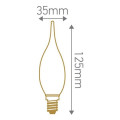 Girard sudron candle gs4 led filament 2w e14 2700k 220lm cl.