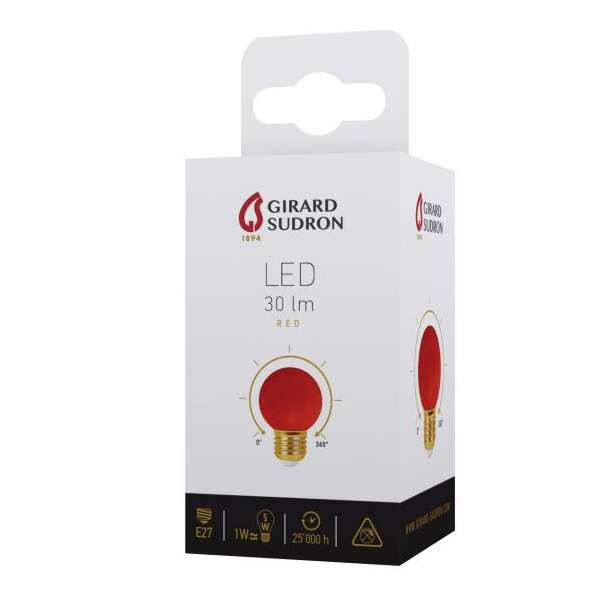 Girard sudron spherical led 1w e27 30lm red