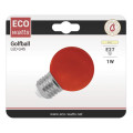 Girard sudron ecowatts - sphérique led 1w ip20 e27 rouge