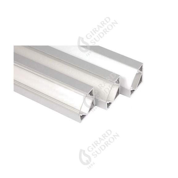 Girard sudron profile aluminium d’angle 90-45° 18.5x18.5 dépoli