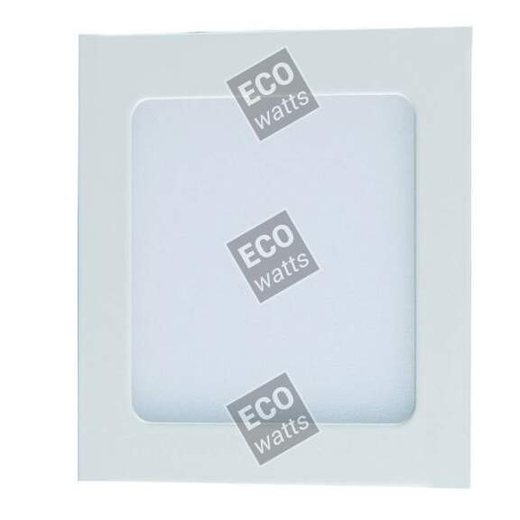 Girard sudron nimba - ecowatts - luminaire encastré led 120x120x25 enc.105x105 6w 3000k 420lm 110° blanc