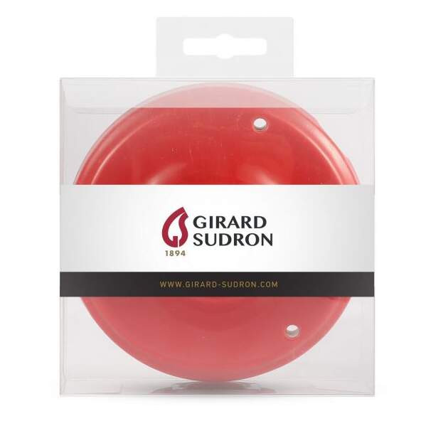 Girard sudron plafonnier céramique ????105mm rouge + arrêt pour câble ???? 6mm
