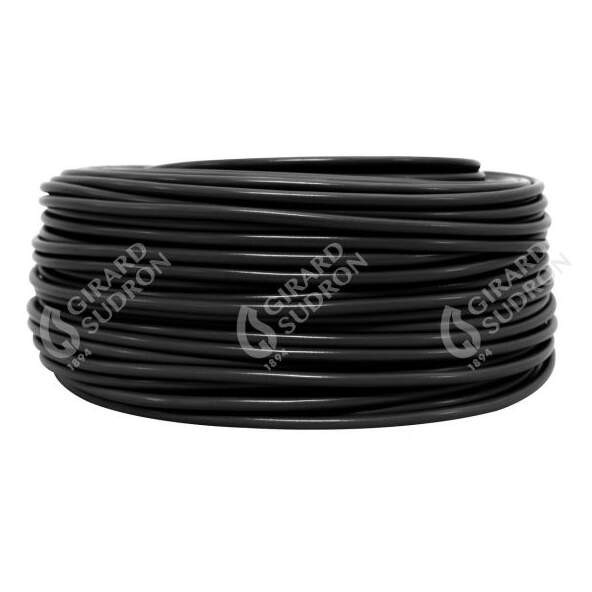 Girard sudron cable rond dble isol.2x0.75 noir