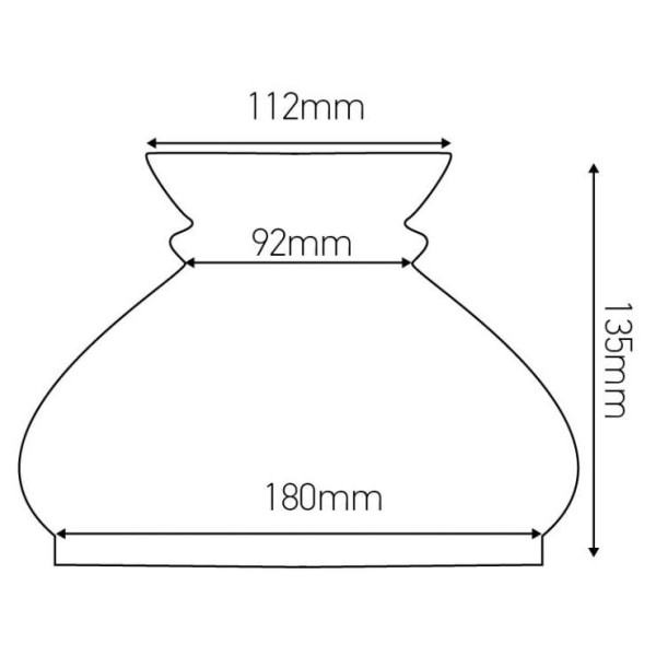 Girard sudron abat-jour vesta triplex opale 178mm