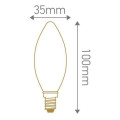 Girard sudron candle c35 led filament 4w e14 2700k 300lm dim. mat.