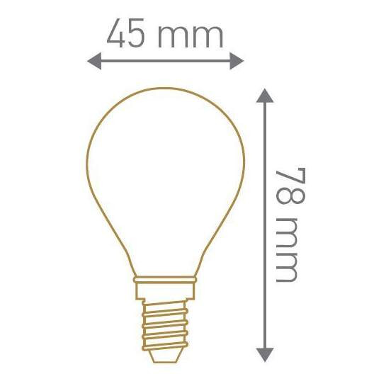 Girard sudron ecowatts - sphérique g45 filament led 4w e14 4000k 420lm cl.