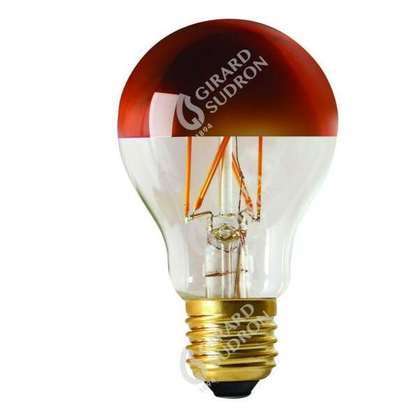 Girard sudron standard a60 filament led "calotte bronze" 6w e27 2700k 750lm dim.