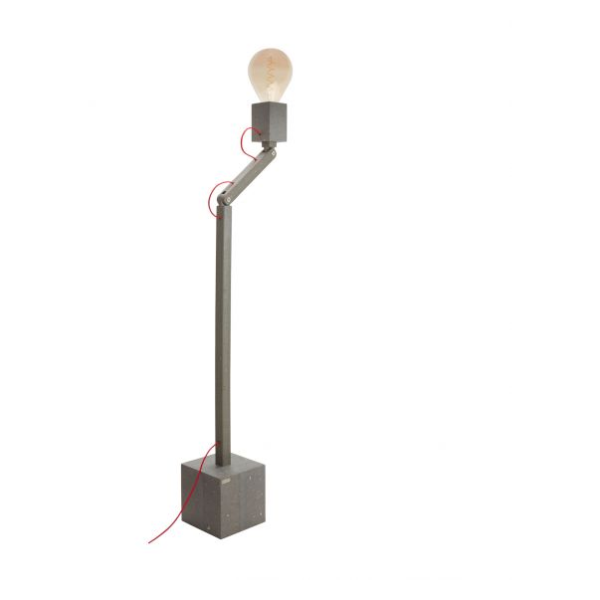 Lampadaire articul sur pied en polyal design by fabrice peltier