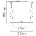 Girard sudron profile aluminium 17x15.5 clair