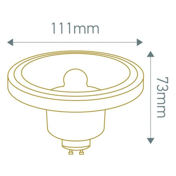 Girard sudron spot ar111 14w gu10 2700k 45° dimmable