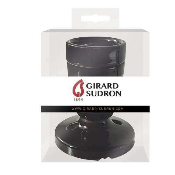 Girard sudron douille e27 ceramique sur patere noire