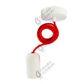 Girard sudron suspension béton blanc+ 2m câble rouge