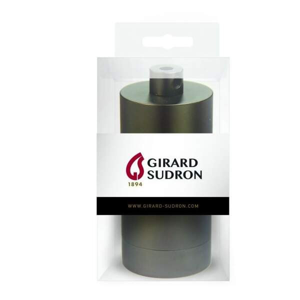 Girard sudron  douille cylindre e27 acier gris anthracite métallisé