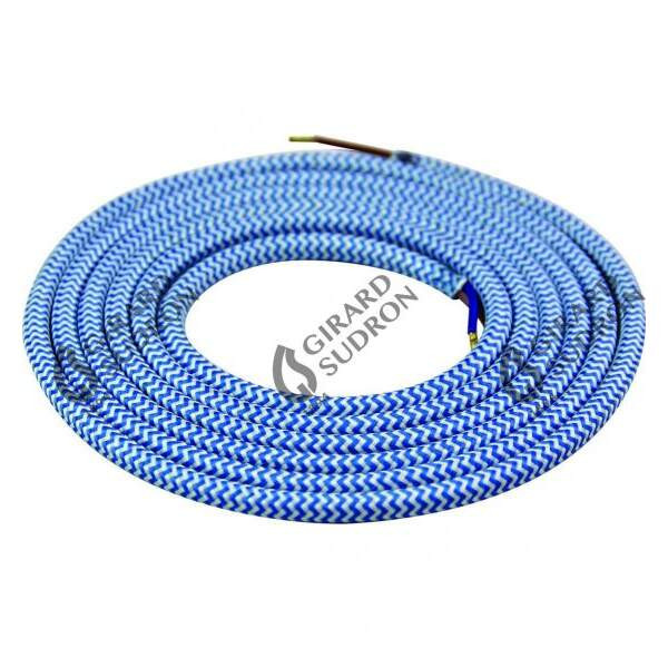 Girard sudron cable rond chiné bleu