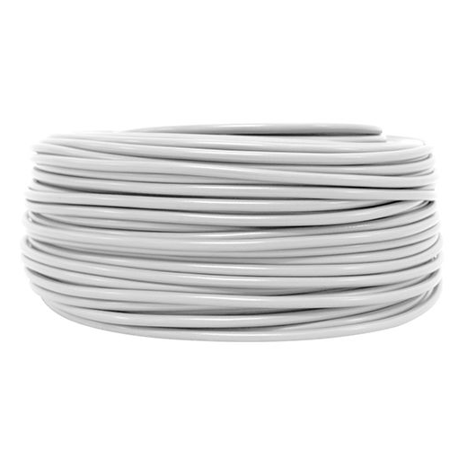 Girard sudron cable rond dble isol.3x0.75+t.blanc