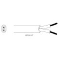 Girard sudron cable ovale dble isol.2x0.75 blanc