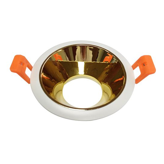 Girard sudron encastr. d.85mm cut.77mm réflecteur or pour module downlight à visser 10w