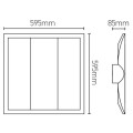 Sirius  dalle led  40w 3000k 3939lm ip20 urg <19 ik05