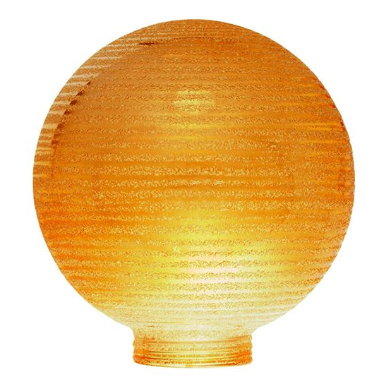 Girard sudron globe d.100 strie ambre p de vis 31,5mm