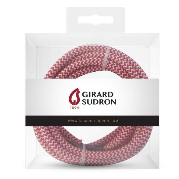 Girard sudron cable rond rouge blanc