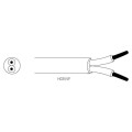 Girard sudron cable h03vvf rond 2x0.75 text. gris